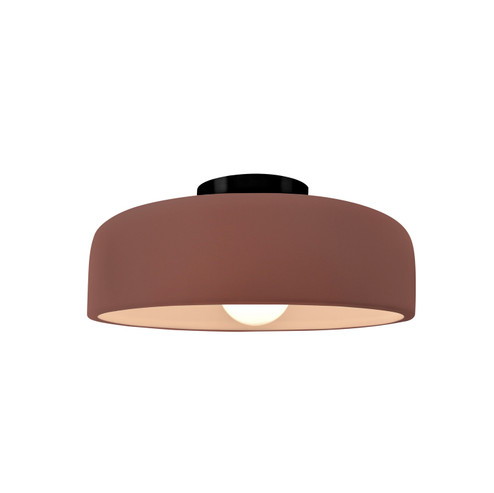 Radiance Collection One Light Semi-Flush Mount in Matte Black (102|CER6340CLAYMBLK)