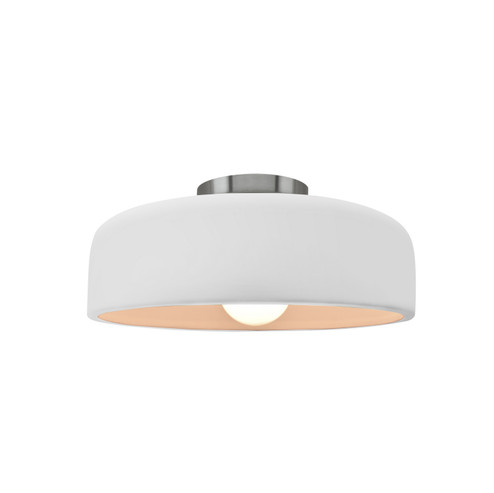 Radiance Collection One Light Semi-Flush Mount in Brushed Nickel (102|CER6340BISNCKL)