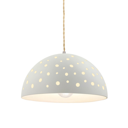 Radiance Collection One Light Pendant in Brushed Nickel (102|CER6257BISNCKLBEIGTWST)