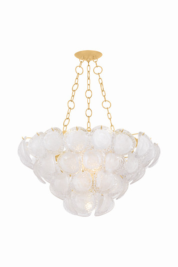 Cedar Hill Nine Light Chandelier in Vintage Gold Leaf (70|1339VGL)