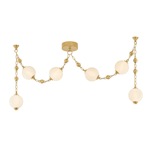 Corda LED Linear Pendant in Vintage Brass (68|55706VB)