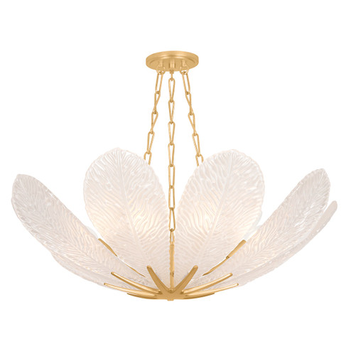 Galena Nine Light Chandelier in Vintage Gold Leaf (68|53834VGL)