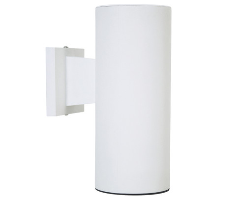 Cylinder Two Light Wall Mount in White (301|S36WWHG)