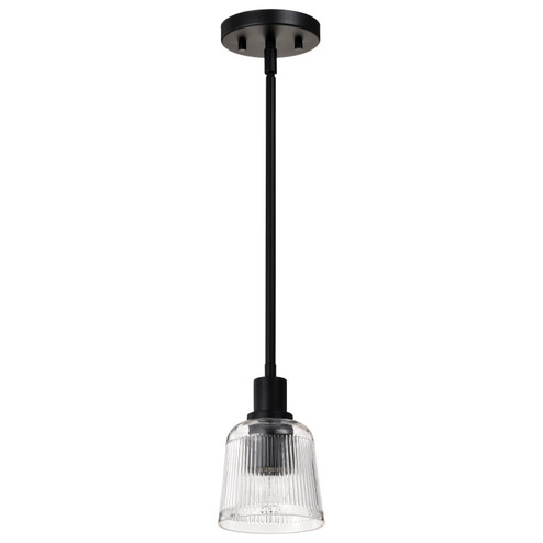 Grayson One Light Mini Pendant in Matte Black (72|608605)