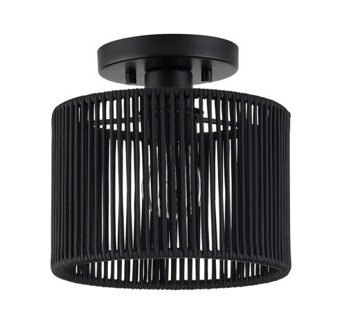 Acordia One Light Semi-Flush Mount in Black (107|6026404)
