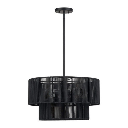 Acordia Four Light Chandelier in Black (107|6024404)