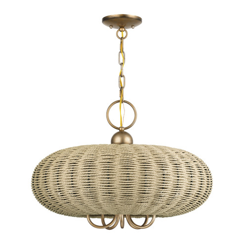 Summervine Five Light Chandelier in Antique Gold Leaf (107|6020548)
