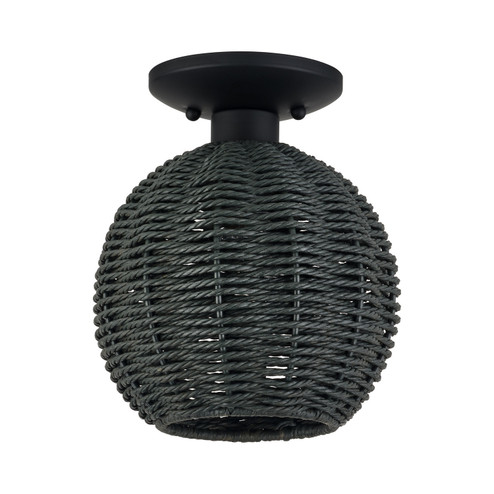 Deluna One Light Semi-Flush Mount in Black (107|6015604)