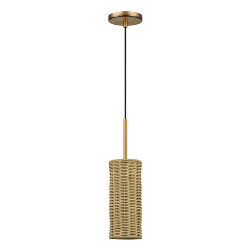 Weavington One Light Mini Pendant in Antique Gold Leaf (107|6004048)