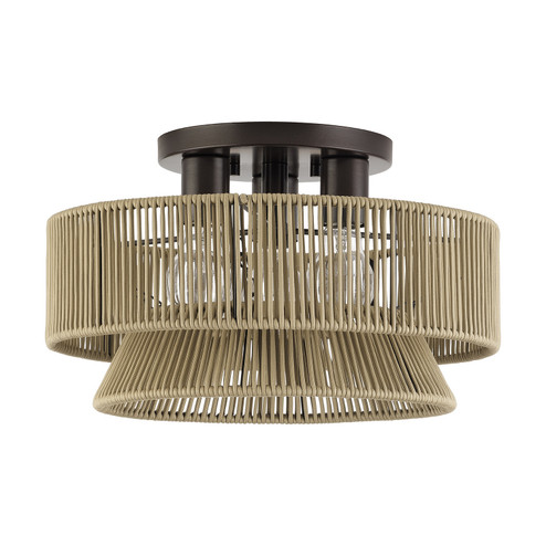 Florell Three Light Semi-Flush Mount in English Bronze (107|5316692)
