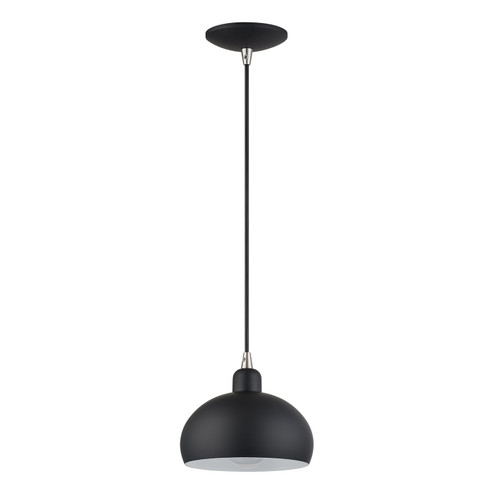 Domma One Light Mini Pendant in Black w/Brushed Nickel (107|5151304) Domma One Light Mini Pendant in Black w/Brushed Nickel (107|5151304)