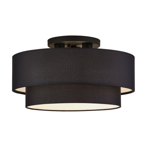 Bainbridge Three Light Semi-Flush Mount in Black (107|5026704)
