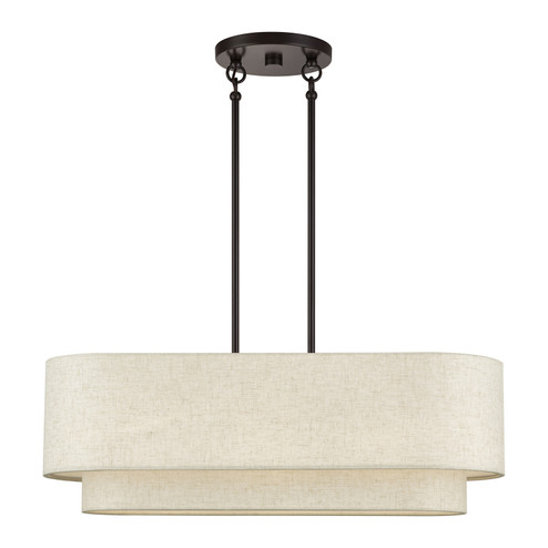 Manorwood Three Light Linear Chandelier in English Bronze (107|4193392)