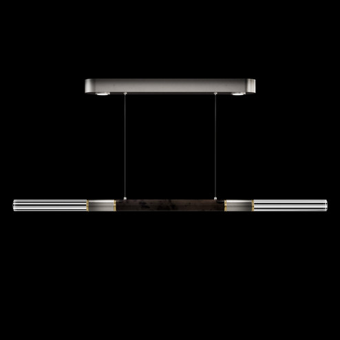 Antonia LED Linear Pendant in Ombre Silver/Brass/Charcoal (48|100149711)
