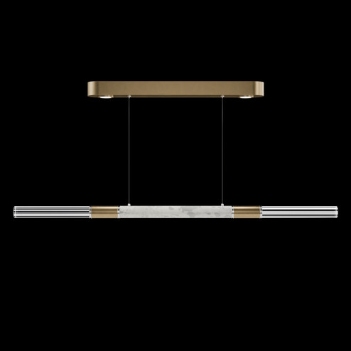 Antonia LED Linear Pendant in Gold Leaf/Nickel/Smoke (48|100149322)
