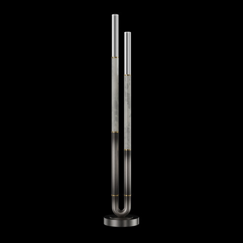 Antonia LED Floor Lamp in Ombre Silver/Brass/Smoke (48|100148712)