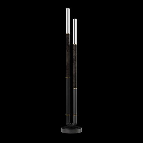 Antonia LED Floor Lamp in Black/Brass/Charcoal (48|100148111)