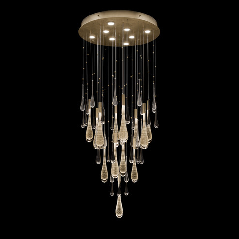 Rain LED Pendant in Ombre Bronze/Gold Glass (48|1001376)