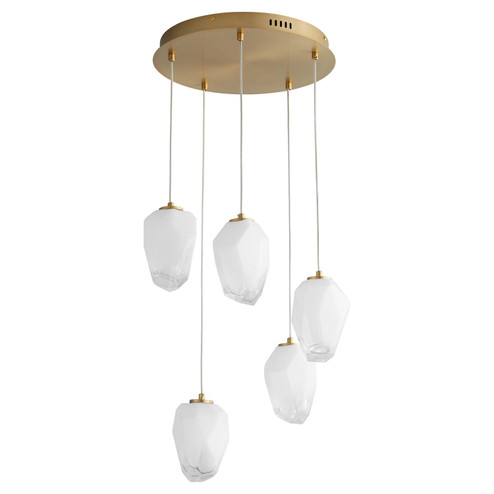 Vivo LED Pendant in Aged Brass (19|381040)