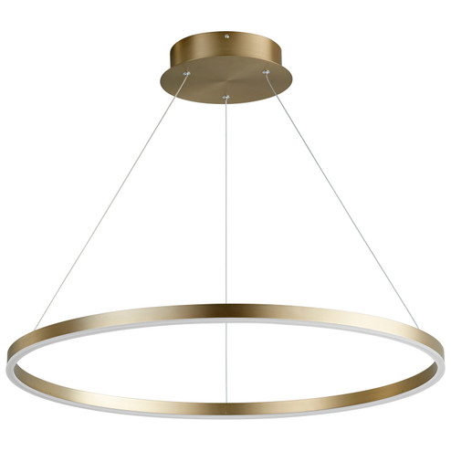 Circulo LED Pendant in Aged Brass (19|36540)