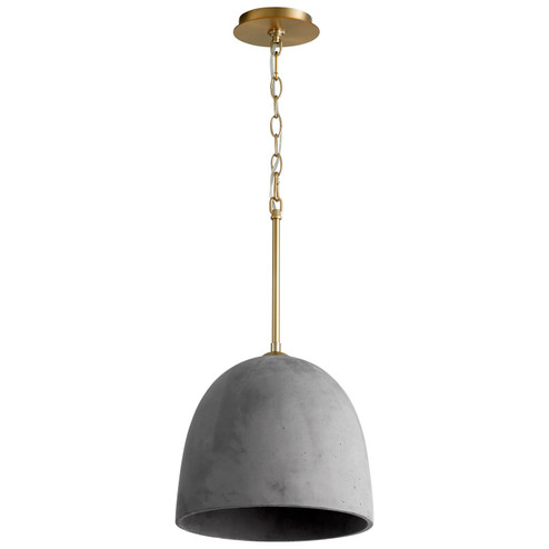 Dune LED Pendant in Aged Brass|Dark Gray (19|36411540)