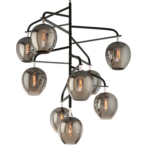 Odyssey Nine Light Chandelier in Carbide Black Polished Nickel (67|F4298TBKPN)