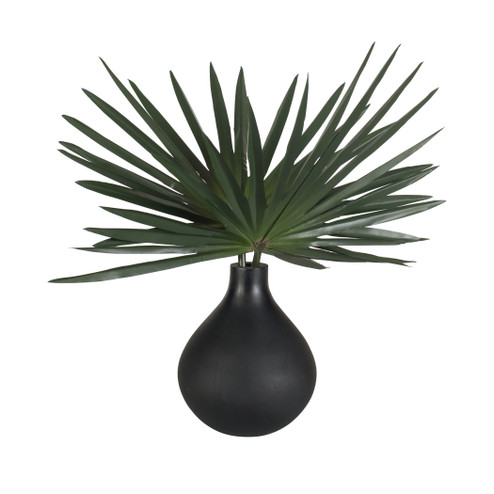 Axis Palm Vase in Matte Black (52|60259)