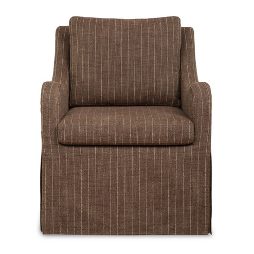 Luisa Swivel Chair in Teak Brown (52|53077)