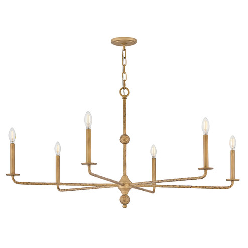 Ansel LED Chandelier in Burnished Gold (13|48628BNG)