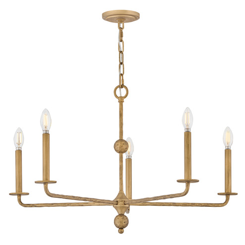 Ansel LED Chandelier in Burnished Gold (13|48624BNG)