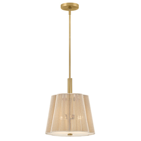 Sasha LED Pendant in Lacquered Brass (13|48587LCB)