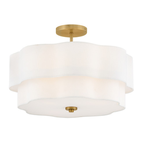 Gwen LED Semi-Flush Mount in Lacquered Brass (13|47733LCB)