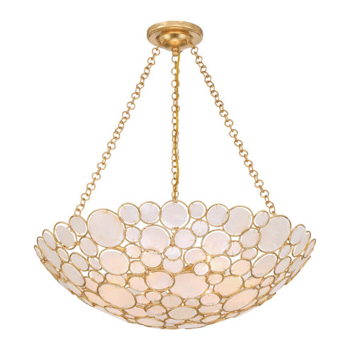 Palla Six Light Chandelier in Antique Gold (60|PAL525GA)