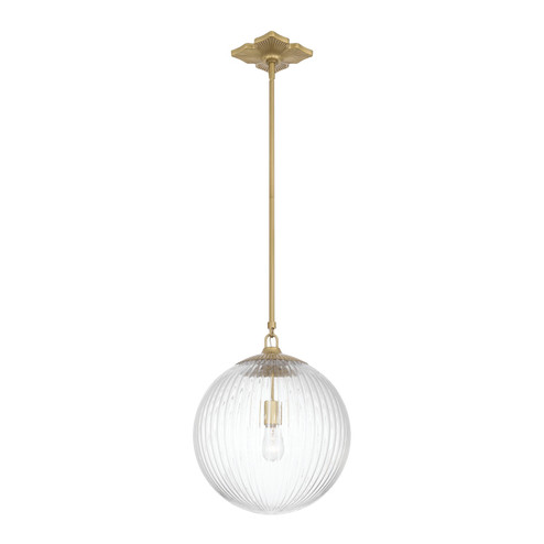 Orly One Light Pendant in Aged Brass (60|ORY1007AGCL)