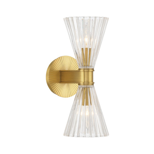 Lotus Two Light Wall Sconce in Luxe Gold (60|LOT702LG)