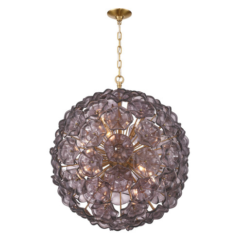 Esme 12 Light Chandelier in Aged Brass (60|ESM4009AGSM)