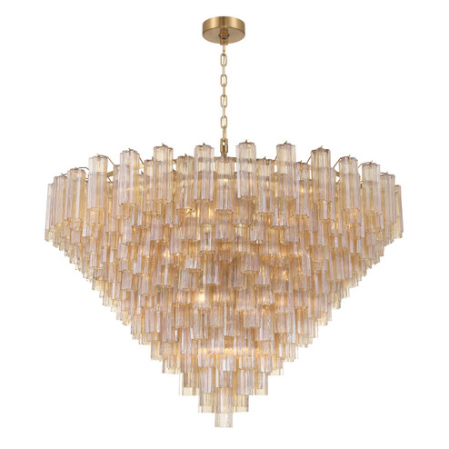 Addis 40 Light Chandelier in Aged Brass (60|ADD329AGAM)