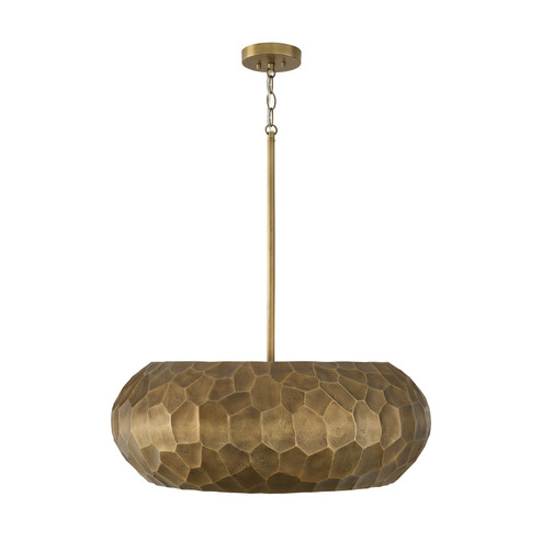 Dorian Four Light Pendant in Burnished Patinaed Brass (65|360241BPB)
