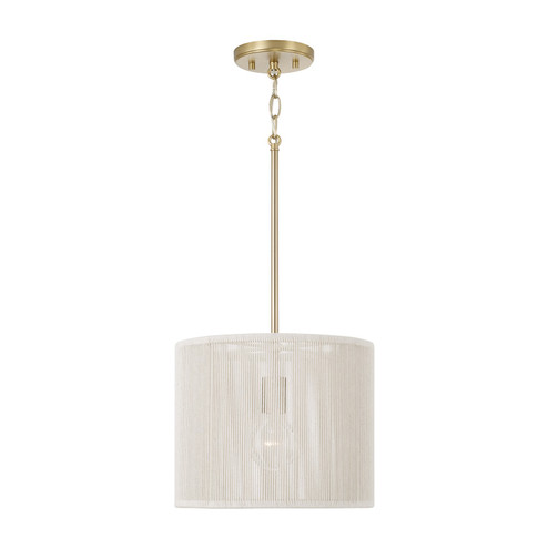 Tara One Light Pendant in Matte Brass (65|357912MA)
