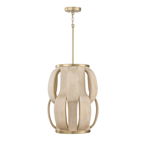 Willa One Light Pendant in Matte Brass (65|357511MA)