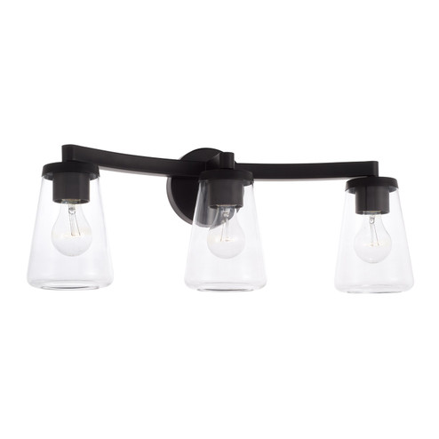 Aaron Three Light Vanity in Matte Black (65|161931MB664)