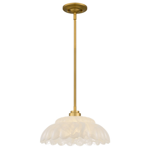 Whitecap One Light Pendant in Brushed Gold (10|WHP1814BRG)
