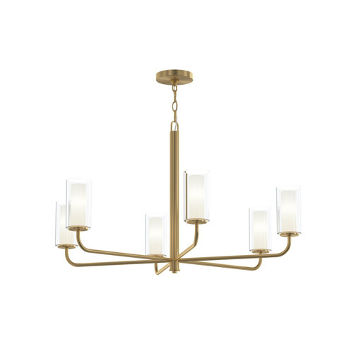 Mack Six Light Chandelier in Brushed Gold (54|P400477191)