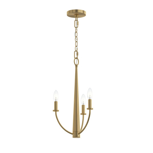 Jheni Three Light Chandelier in Brushed Gold (54|P400457191)