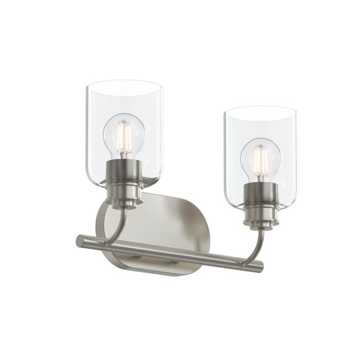 Reines Two Light Bath Vanity in Brushed Nickel (54|P300566009)