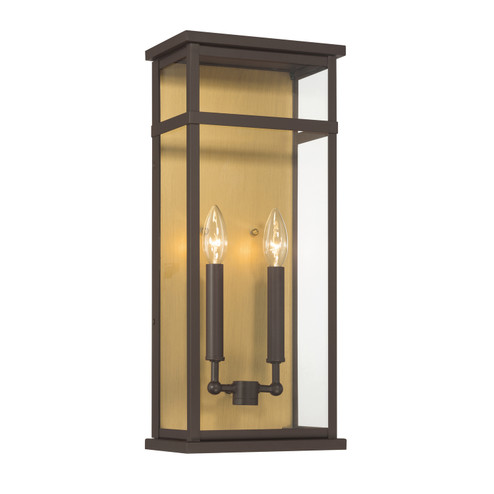 Briarlane Two Light Outdoor Wall Sconce in Painted Legacy Brass (7|78402886)