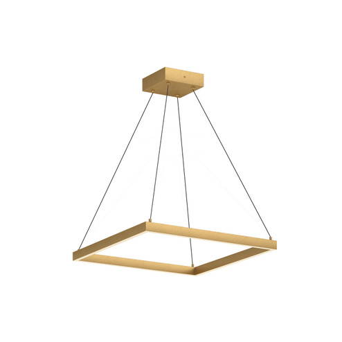 Piazza LED Pendant in Brushed Gold (347|PD88124BGUNV010)