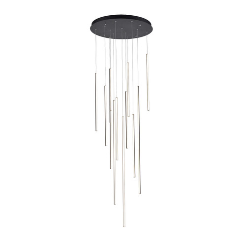 Chute LED Pendant in Black (347|MP14924BKUNV010)
