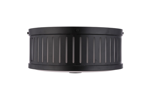 Livingston Three Light Flushmount in Flat Black (46|X3313FB)