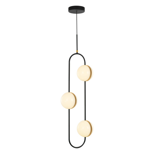 Tagliato LED Pendant in Matte Black/Brushed Gold (452|PD302003MBBGUNV)
